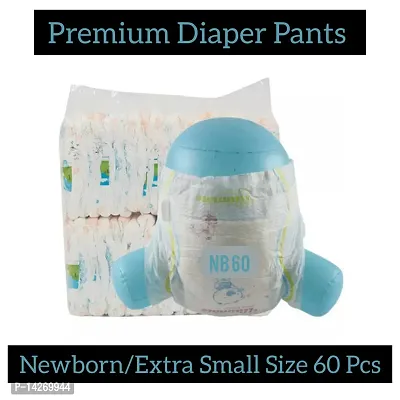 Premium baby diaper pants Newborn/Extrasmall Size 60 Pcs (NB/XS 60)