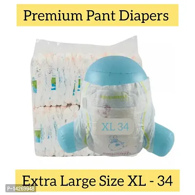 Premium baby diaper pants Extra large size 34 pcs (XL 34)-thumb0