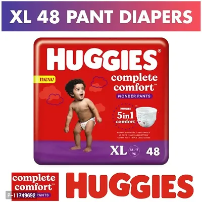 Huggies W Size Baby Diaper Pants, with Bubble Bed Technology for comfort-thumb0