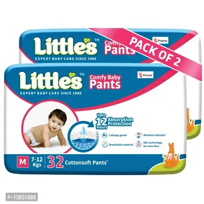 Littles M32 264 Baby Diaper Pants Medium Size-thumb0