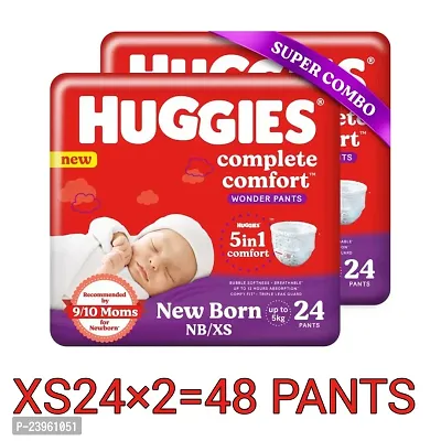 Huggies wonder diaper pants XS NB 24*2=48 pants extra small/newborn size combo pack on discount-thumb0