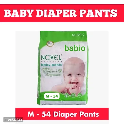 Babio Baby Diaper Pants M 54 Pieces Pack (Medium Size)
