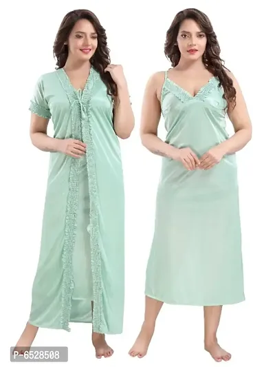 Fancy Satin Nighty For Ladies at Rs.120/Piece in delhi offer by Sunny  Selections