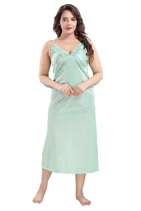 BEAUTIFUL 2 PIECE SATIN NIGHTY FOR EVERYDAU USE AND ROMANTIC NIGHTS AS WELL-thumb2