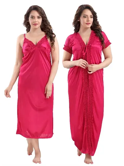 Women's 2-IN-1 Night Gowns With Robes