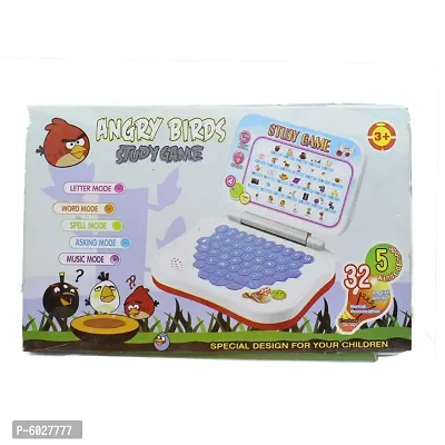 SFR Mini Angry Birds Laptop with Sounds for Kids Learning with Fun, English Learner Game ( MULTI COLOUR )-thumb2