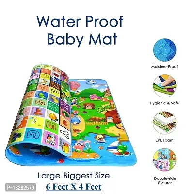 Water Proof Baby Play Mat, Play mats for Kids Large Size, Baby Carpet, Play mat Crawling BAB Size - (6 Feet X 4 Feet)-thumb0