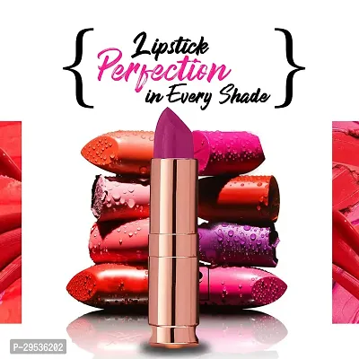 PERPAA Antique Velvet Stick Lipstick, Enreached with Jojoba Oil, Shea Butter  Vitamin E, Shade-Nude, Dark Pink-thumb4