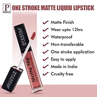 Perpaa One Stroke Matte Liquid Lipstick (5 ml) (Peach Nude)-thumb1