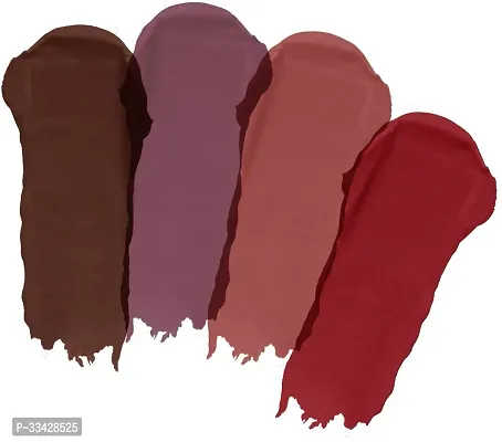 Long Lasting Waterproof Power Stay Liquid Matte Lipstick- Pack Of  4-thumb2