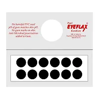 Pearl Eyeflax Kumkum Bindi Black Round Box with 15 Flaps BR 2 (Black)-thumb1