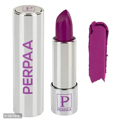 Perpaa Velvet Matte Push Button Long Lasting Highly Pigmented Lipstick, Magenta-thumb0