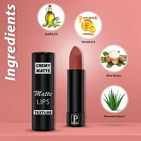 PERPAA Creamy Matte Lipstick Long Lasting One Swipe Application  Waterproof  Smudge proof 3.5gm-thumb1