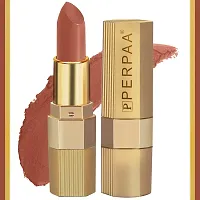 PERPAA&#174; Xpression Weightless Matte Waterproof Lipstick Enriched with Vitamin E One Stroke Application -Combo of 2 (5-8 Hrs Stay) (Innocent Nude, Bold Maroon)-thumb1