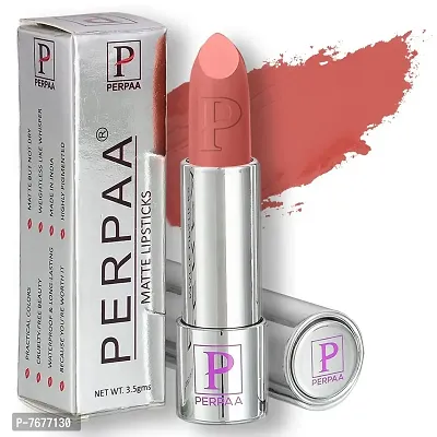 PERPAA&#174; Push, Pop & Play Matte Lipstick, Long Lasting, Moisturizing Lip Color Enrich with Vitamin E - Non-Drying, Creamy Matte Bullet Lipstick (Matte Nude)-thumb2