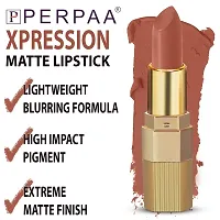 PERPAA&#174; Xpression Weightless Matte Waterproof Lipstick Enriched with Vitamin E One Stroke Application -Combo of 2 (5-8 Hrs Stay) (Innocent Nude, Matte Maroon)-thumb4