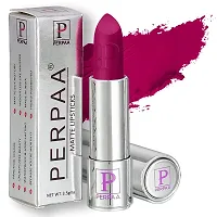 PERPAA&#174; Push, Pop & Play Matte Lipstick, Long Lasting, Moisturizing Lip Color Enrich with Vitamin E - Non-Drying, Creamy Matte Bullet Lipstick (Pack of 2, Magenta ,Bridal Maroon)-thumb1