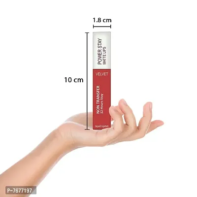 PERPAA&#174; Power Stay Liquid Matte Lipstick Flirty Red Pack 2 - Long Lasting, Waterproof, Highly Pigmented (Upto12 Hrs Stay)-thumb5