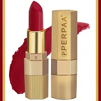 PERPAA&#174; Xpression Weightless Matte Waterproof Lipstick Enriched with Vitamin E One Stroke Application -Combo of 2 (5-8 Hrs Stay) (Bold Maroon ,Matte Apple Red)-thumb1