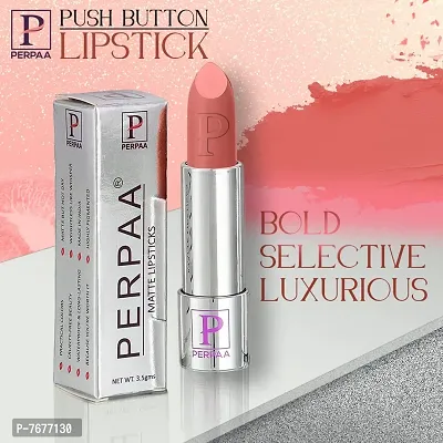 PERPAA&#174; Push, Pop & Play Matte Lipstick, Long Lasting, Moisturizing Lip Color Enrich with Vitamin E - Non-Drying, Creamy Matte Bullet Lipstick (Matte Nude)-thumb3