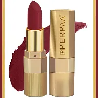 PERPAA&#174; Xpression Weightless Matte Waterproof Lipstick Enriched with Vitamin E One Stroke Application -Combo of 2 (5-8 Hrs Stay) (Bold Maroon ,Matte Maroon)-thumb1