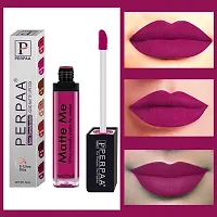 PERPAA&#174; One Stroke Matte Liquid Lipstick (5 ml) (Hidden Magenta ,Brown Wood , Reddish Pink, Pack Of 3)-thumb3