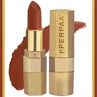 PERPAA&#174; Xpression Weightless Matte Waterproof Lipstick Enriched with Vitamin E One Stroke Application- Combo of 2 (5-8 Hrs Stay) (Natural Pink ,Matte Rust Brown)-thumb2