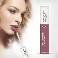 PERPAA&#174; Power Stay Waterproof Liquid Matte Lipstick (Upto12 Hrs Stay) (Timeless Mauve)-thumb2