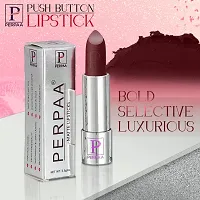 PERPAA&#174; Push, Pop & Play Matte Lipstick, Long Lasting, Moisturizing Lip Color Enrich with Vitamin E - Non-Drying, Creamy Matte Bullet Lipstick (Maroon Matte)-thumb2