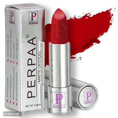 PERPAA&#174; Push, Pop & Play Matte Lipstick, Long Lasting, Moisturizing Lip Color Enrich with Vitamin E - Non-Drying, Creamy Matte Bullet Lipstick (Matte Red)