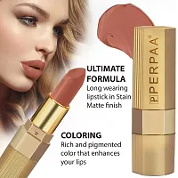 PERPAA&#174; Xpression Weightless Matte Waterproof Lipstick Enriched with Vitamin E One Stroke Application -Combo of 2 (5-8 Hrs Stay) (Innocent Nude, Natural Pink)-thumb4