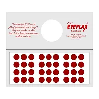 Pearl Eyeflax Kumkum Bindi Light Maroon Round Box with 15 Flaps LMR 2.75 (Light Maroon)-thumb1