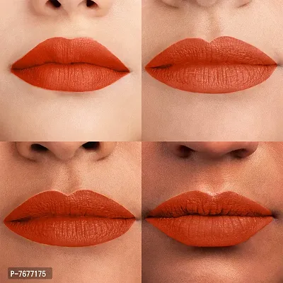 Perpaa Push Button Matte Me Waterproof Lipstick - Long Lasting (Upto 5 Hrs Stay) (3.5 GM) (Matte Orange)-thumb4