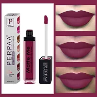 PERPAA&#174; One Stroke Matte Liquid Lipstick (5 ml) (Reddish Pink , Maroon Berry , Hidden Magenta, Pack Of 3)-thumb3