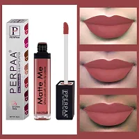 PERPAA&#174; One Stroke Matte Liquid Lipstick (5 ml) (Maroon Berry , Beach Nude , Bright Red, Pack Of 3)-thumb3