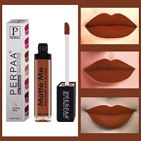 PERPAA&#174; One Stroke Matte Liquid Lipstick (5 ml) (Brown Wood , Rich Plum , Beach Nude, Pack Of 3)-thumb3