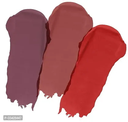 Long Lasting Waterproof Power Stay Liquid Matte Lipstick- Pack Of  3-thumb2