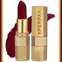 PERPAA&#174; Xpression Weightless Matte Waterproof Lipstick Enriched with Vitamin E One Stroke Application -Combo of 2 (5-8 Hrs Stay) (Innocent Nude, Bold Maroon)-thumb2