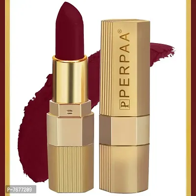 PERPAA&#174; Xpression Weightless Matte Waterproof Lipstick Enriched with Vitamin E One Stroke Application -Combo of 2 (5-8 Hrs Stay) (Innocent Nude, Bold Maroon)-thumb3