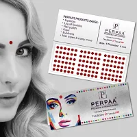 Light Maroon Velvet Kumkum Bindi Box with 15 Flaps - Size 07, Dia-4mm-thumb1