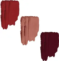 Long Lasting Waterproof One Stroke Matte Me Liquid Lipstick- Pack Of  3-thumb1