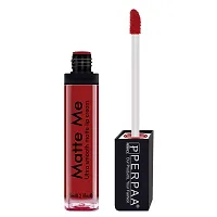 Perpaa One Stroke Matte Liquid Lipstick (5 ml) (Rich Plum) (Bright Red)-thumb2