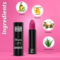 PERPAA Creamy Matte Lipstick Long Lasting One Swipe Application  Waterproof  Smudge proof 3.5gm-thumb1