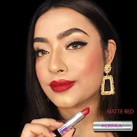 PERPAA&#174; Push, Pop & Play Matte Lipstick, Long Lasting, Moisturizing Lip Color Enrich with Vitamin E - Non-Drying, Creamy Matte Bullet Lipstick (Matte Red)-thumb4