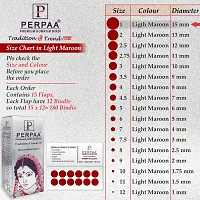 Light Maroon Velvet Kumkum Bindi Box with 15 Flaps - Size 01, Dia-15mm-thumb4