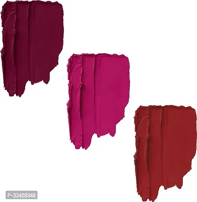 Long Lasting Waterproof One Stroke Matte Me Liquid Lipstick- Pack Of  3-thumb2