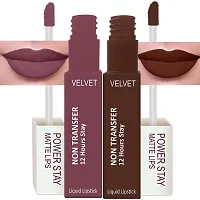 Long Lasting Waterproof Power Stay Liquid Matte Lipstick- Pack Of  4-thumb2