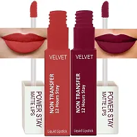 Long Lasting Waterproof Power Stay Liquid Matte Lipstick- Pack Of  4-thumb2