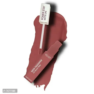 PERPAA&#174; Power Stay Liquid Matte Lipstick - Waterproof Combo of 3 (Upto12 Hrs Stay) (Cherry Red , Flirty Red, Visionary Nude, Pack of 3)-thumb4