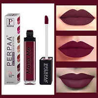 PERPAA&#174; One Stroke Matte Liquid Lipstick (5 ml) (Brown Wood ,Rich Plum , Bright Red, Pack Of 3)-thumb3